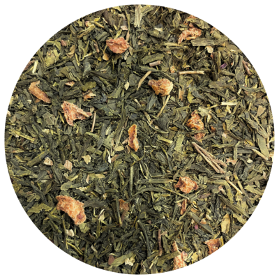 Fraise Basilic Bio (100g) - Thé vert