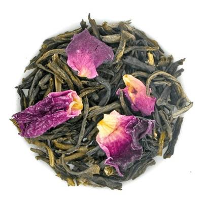 Thé vert à la rose by Kusmi-Tea bio  (100g)